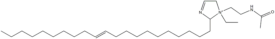 1-[2-(Acetylamino)ethyl]-1-ethyl-2-(11-henicosenyl)-3-imidazoline-1-ium Struktur