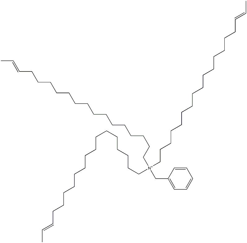 Tri(16-octadecenyl)benzylaminium Struktur