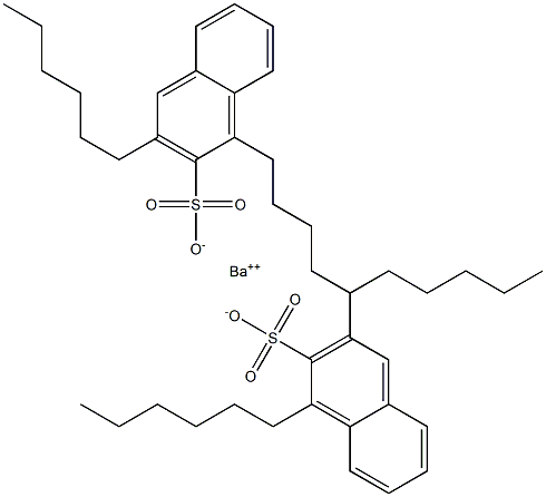 Bis(1,3-dihexyl-2-naphthalenesulfonic acid)barium salt Struktur