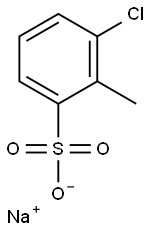 3-Chloro-2-methylbenzenesulfonic acid sodium salt Struktur