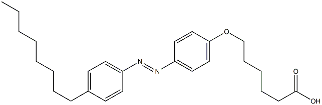 4-(5-Carboxypentyloxy)-4'-octylazobenzene Struktur