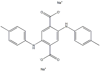 2,5-Di(p-toluidino)terephthalic acid disodium salt Struktur