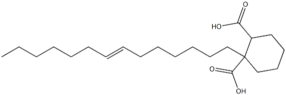 Cyclohexane-1,2-dicarboxylic acid hydrogen 1-(7-tetradecenyl) ester Struktur