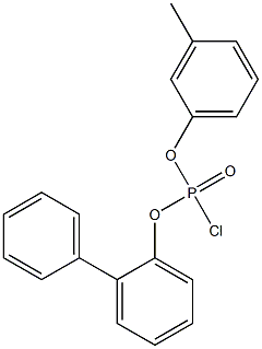 Chlorophosphonic acid 2-biphenylyl m-tolyl ester Struktur