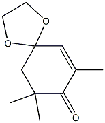 8-Oxo-7,9,9-trimethyl-1,4-dioxaspiro[4.5]decan-6-ene Struktur