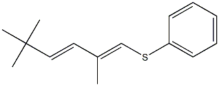 (3E)-1-(Phenylthio)-2,5,5-trimethyl-1,3-hexadiene Struktur