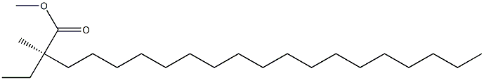 [R,(+)]-2-Ethyl-2-methylicosanoic acid methyl ester Struktur