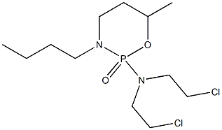 Tetrahydro-2-[bis(2-chloroethyl)amino]-3-butyl-6-methyl-2H-1,3,2-oxazaphosphorine 2-oxide Struktur