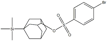 5-Trimethylsilyl-2-adamantyl p-bromobenzenesulfonate Struktur