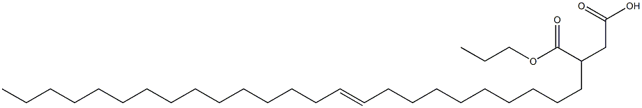 3-(10-Pentacosenyl)succinic acid 1-hydrogen 4-propyl ester Struktur