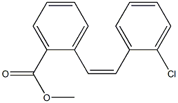 (Z)-2'-Chlorostilbene-2-carboxylic acid methyl ester Struktur