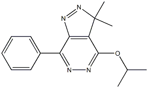 3,3-Dimethyl-4-isopropoxy-7-phenyl-3H-pyrazolo[3,4-d]pyridazine Struktur