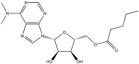 N,N-Dimethyl-5'-O-valeryladenosine Struktur