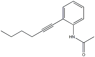 N-[2-(1-Hexynyl)phenyl]acetamide Struktur