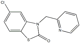 3-(2-Pyridinylmethyl)-5-chlorobenzothiazol-2(3H)-one Struktur