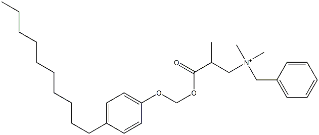 N,N-Dimethyl-N-benzyl-N-[2-[[(4-decylphenyloxy)methyl]oxycarbonyl]propyl]aminium Struktur