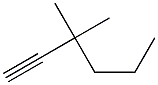 3,3-Dimethyl-1-hexyne Struktur