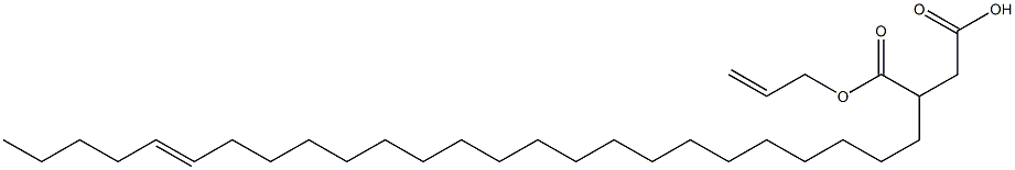 3-(20-Pentacosenyl)succinic acid 1-hydrogen 4-allyl ester Struktur