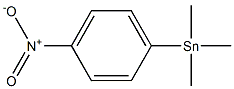 4-Nitrophenyltrimethylstannane Struktur