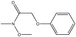 N-Methoxy-N-methyl-2-phenoxyacetamide Struktur