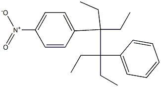 3,4-Diethyl-3-(4-nitrophenyl)-4-phenylhexane Struktur