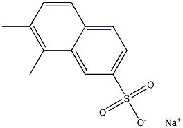 7,8-Dimethyl-2-naphthalenesulfonic acid sodium salt Struktur