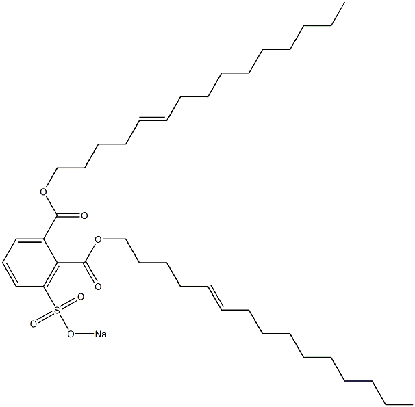 3-(Sodiosulfo)phthalic acid di(5-pentadecenyl) ester Struktur