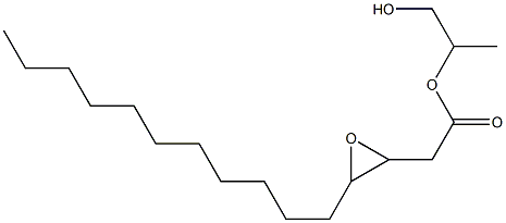 3,4-Epoxypentadecanoic acid 2-hydroxy-1-methylethyl ester Struktur