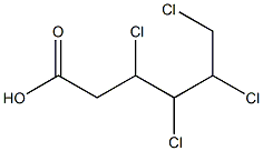 3,4,5,6-Tetrachlorohexanoic acid Struktur