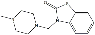 3-[(4-Methyl-1-piperazinyl)methyl]benzothiazol-2(3H)-one Struktur