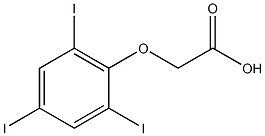 2,4,6-Triiodophenoxyacetic acid Struktur