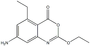 2-Ethoxy-5-ethyl-7-amino-4H-3,1-benzoxazin-4-one Struktur