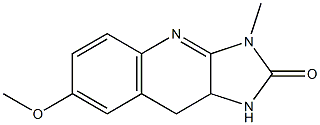 3-Methyl-7-methoxy-9,9a-dihydro-1H-imidazo[4,5-b]quinolin-2(3H)-one Struktur