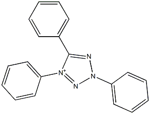 2,4,5-Triphenyl-2H-tetrazol-4-ium Struktur