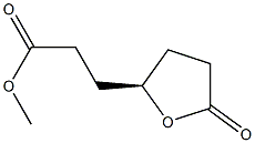 (-)-3-[[(R)-5-Oxotetrahydrofuran]-2-yl]propionic acid methyl ester Struktur