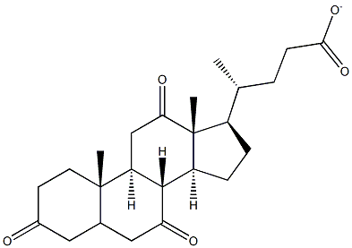 3,7,12-Trioxocholan-24-oate Struktur