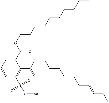 3-(Sodiosulfo)phthalic acid di(7-decenyl) ester Struktur