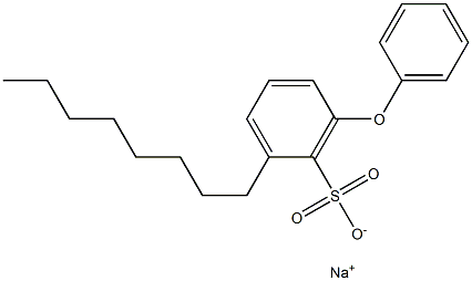 2-Octyl-6-phenoxybenzenesulfonic acid sodium salt Struktur