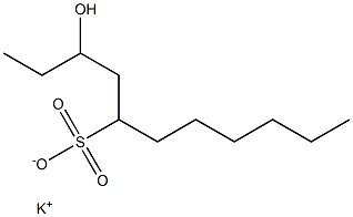 3-Hydroxyundecane-5-sulfonic acid potassium salt Struktur