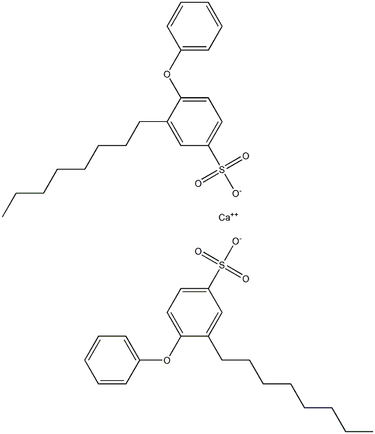 Bis(3-octyl-4-phenoxybenzenesulfonic acid)calcium salt Struktur