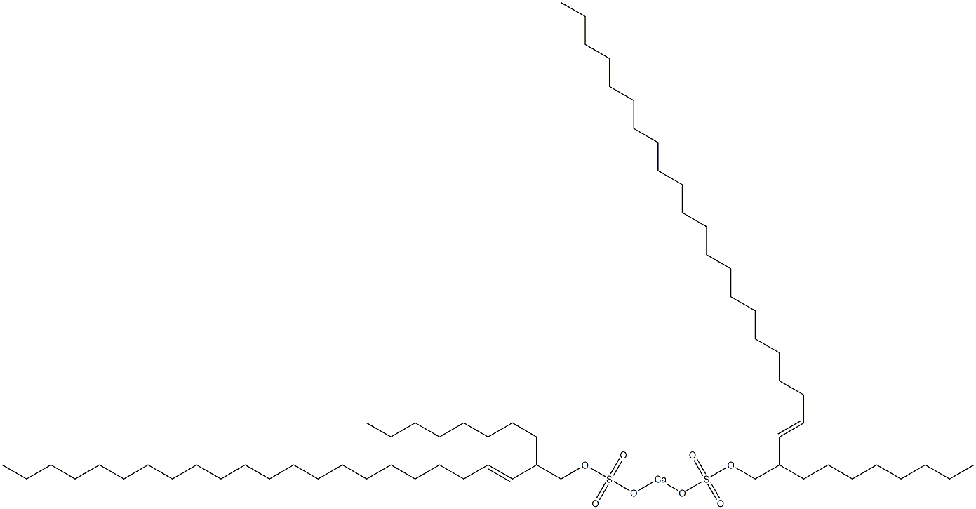 Bis(2-octyl-3-tetracosenyloxysulfonyloxy)calcium Struktur