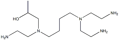 1-[N-(2-Aminoethyl)-N-[4-[bis(2-aminoethyl)amino]butyl]amino]-2-propanol Struktur