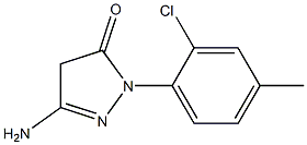 3-Amino-1-(2-chloro-4-methylphenyl)-5(4H)-pyrazolone Struktur