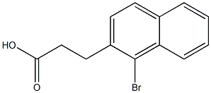 3-(1-Bromo-2-naphthalenyl)propionic acid Struktur