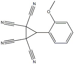 3-(2-Methoxyphenyl)cyclopropane-1,1,2,2-tetracarbonitrile Struktur