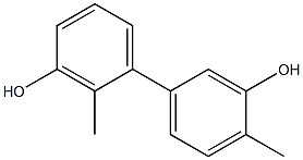 2,4'-Dimethyl-1,1'-biphenyl-3,3'-diol Struktur