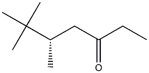 [S,(-)]-5,6,6-Trimethyl-3-heptanone Struktur