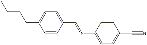 N-(p-Butylbenzylidene)-p-cyanoaniline Struktur