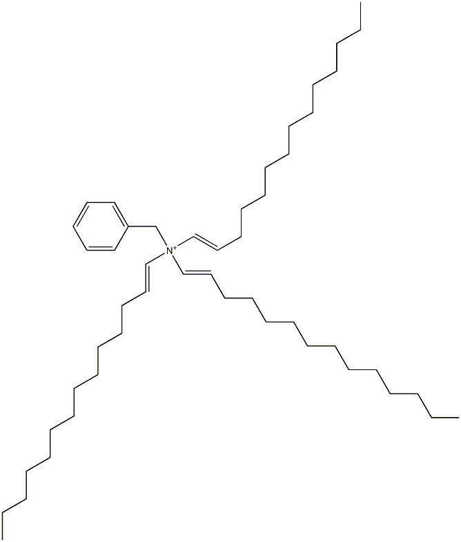 Tri(1-tetradecenyl)benzylaminium Struktur