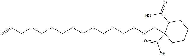 Cyclohexane-1,2-dicarboxylic acid hydrogen 1-(15-hexadecenyl) ester Struktur